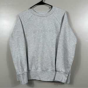 Sweaty Betty Superhero Crewneck Sweatshirt Grey Size Small
